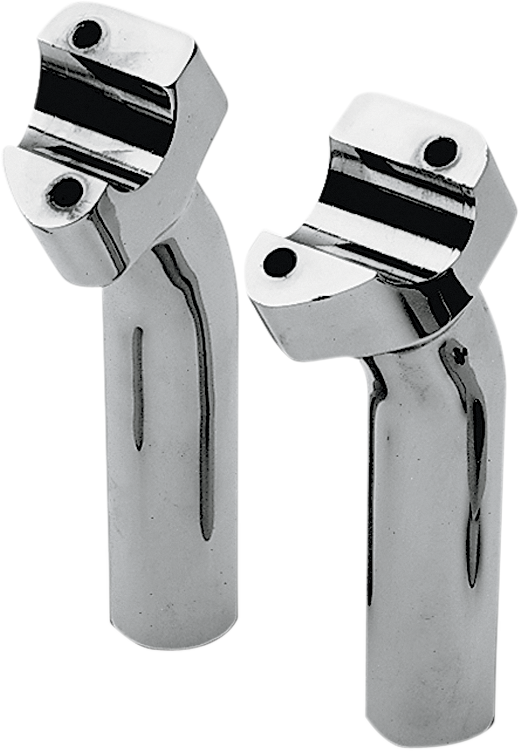 Buffalo Billet Aluminum Handlebar Risers - 5-1/2" - Chrome