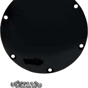 Derby Cover - Gloss Black - 6 Hole - '04-'22 Sportster
