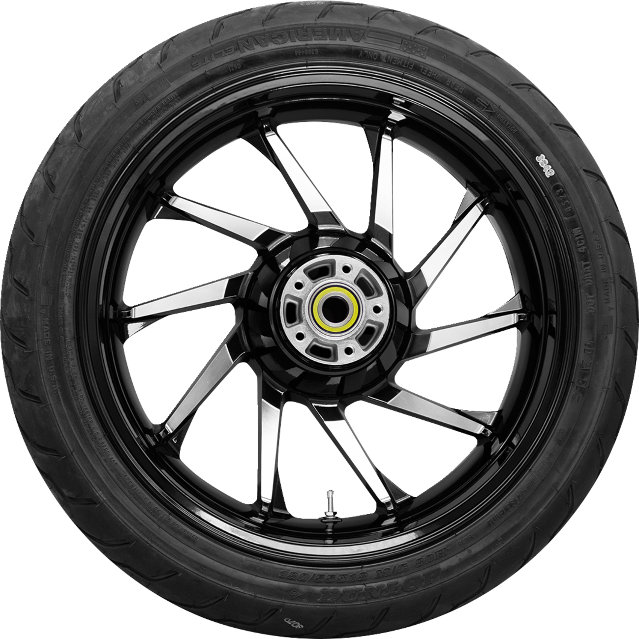 Hurricane Rear Wheel - Black Cut (18") | Dunlop Tire (180/55B18)