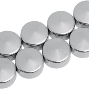 Bolt Covers - Hex - Deep - 9/16" - Chrome - 10 Pack