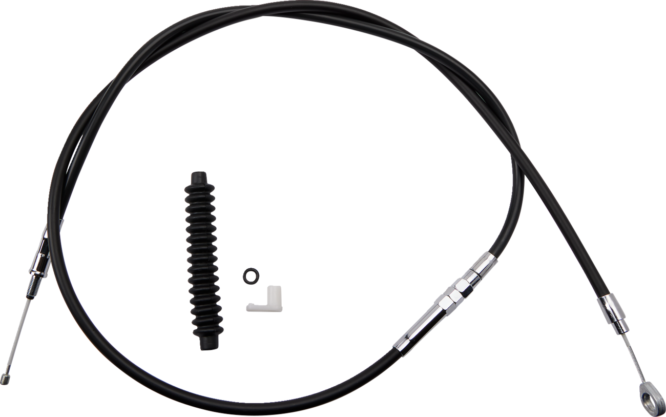 High-Efficiency Black Vinyl Clutch Cable - 66-11/16"