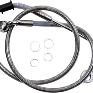 Brake Line - +6" - Stainless Steel - '15-'17 Softail