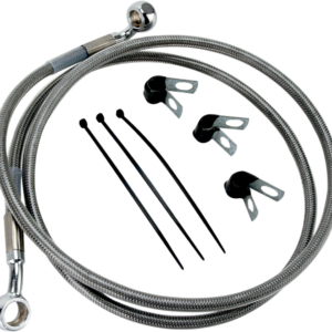 Brake Line - Front - +2" - Stainless Steel