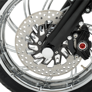 Axle Caps - Chrome - Front - Pair