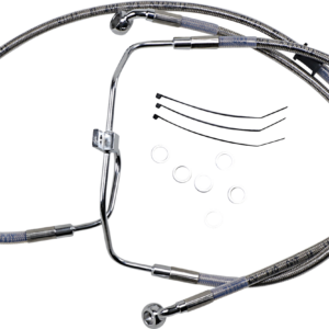 Brake Line - +4" - Stainless Steel - FXDF '08-'17