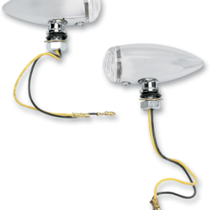 BulletvMarker Lights - LED - Clear Lens - Chrome