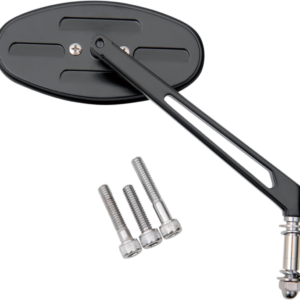 Mirror - Stealth I - Side View - Oval - Black