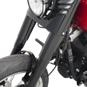 Fork Slider Covers - Stock Length - Gloss Black - Smooth