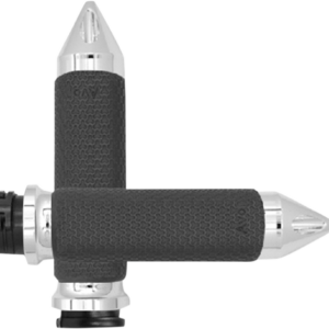 Vibration Dampening Memory Foam Grips - Medium - Spike - Chrome