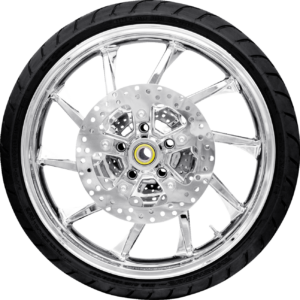 Hurricane Front Wheel - Chrome (21") | Rotors (11.8") | Dunlop Tire (130/60B21)