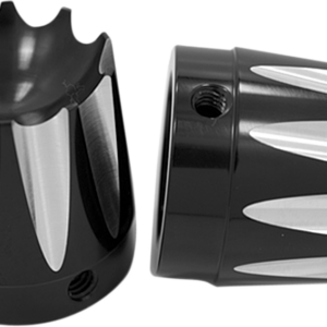 Front Axle Nut Cover - Black - Excalibur - 1"