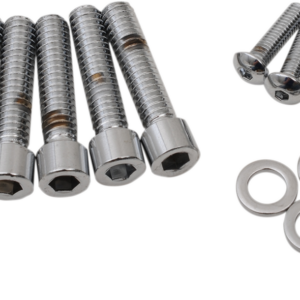 Bolt Kit - Handlebar Controls - Smooth/Socket-Head - Chrome - M8