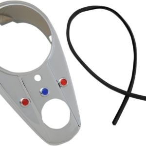 Three-Light Dash Cover - Chrome