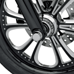 Axle Caps - Chrome - Front - Pair