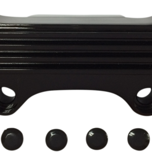 Handlebar Clamp - Finned - Black