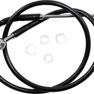 Brake Line - +6" - Black - '15-'17 Softail