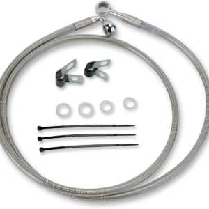 Brake Line - Front - +2" - Stainless Steel