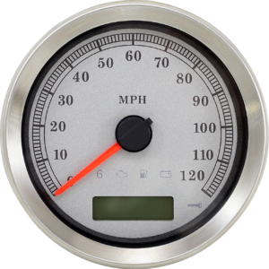 Programmable Speedometer - Silver Face - MPH - HD