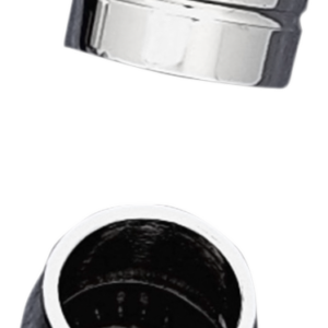 Grooved Hose Ends with Clamp - Chrome - 1/4"