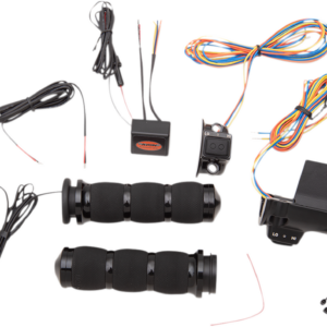Heated Grips - Air Cushion - TBW - Black