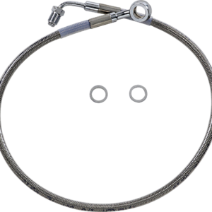Brake Line - +4" - Stainless Steel - '18-'23 Softail