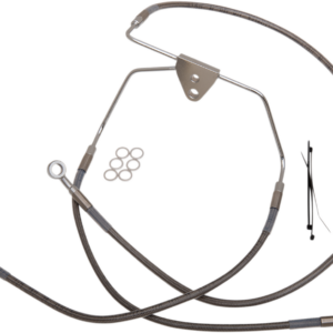 Brake Line - Front - +10" - Touring - Stainless Steel