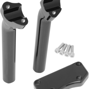 Handlebar Riser & Top Clamp Kit - 9-1/2" - Buffalo - Black