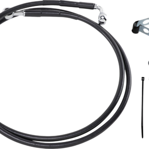 Brake Line - Front - Black - +10"