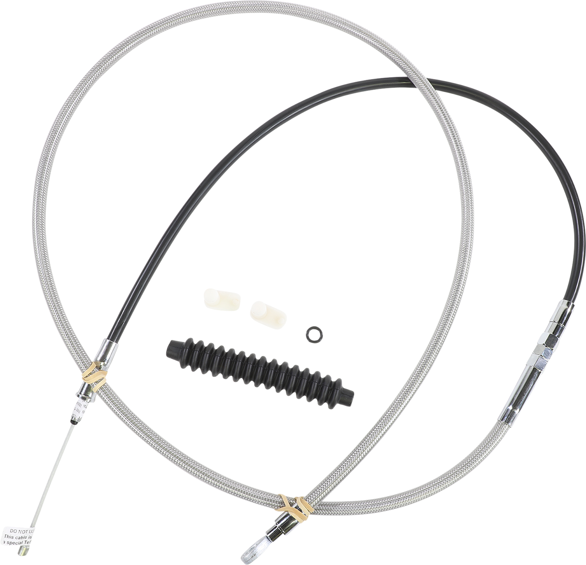 High-Efficiency Braided Stainless Steel Clutch Cable - 78"