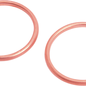 Imported Round Exhaust Port Gaskets - Copper - '66-'84 FX/FL