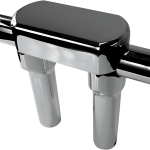 Handlebar Riser & Top Clamp Kit - 6" - Big Buffalo - Chrome