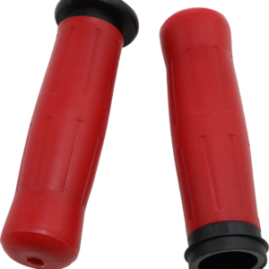 Old School Rubber Grips - Throttle-By-Wire - Red