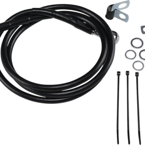 Brake Line - Front - Black - +10"