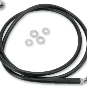 Brake Line - Front - Black - +6" - '10-'15 FXDWG