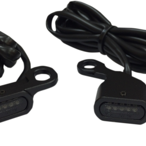 LED Handlebar Marker Lights - Black/Smoke