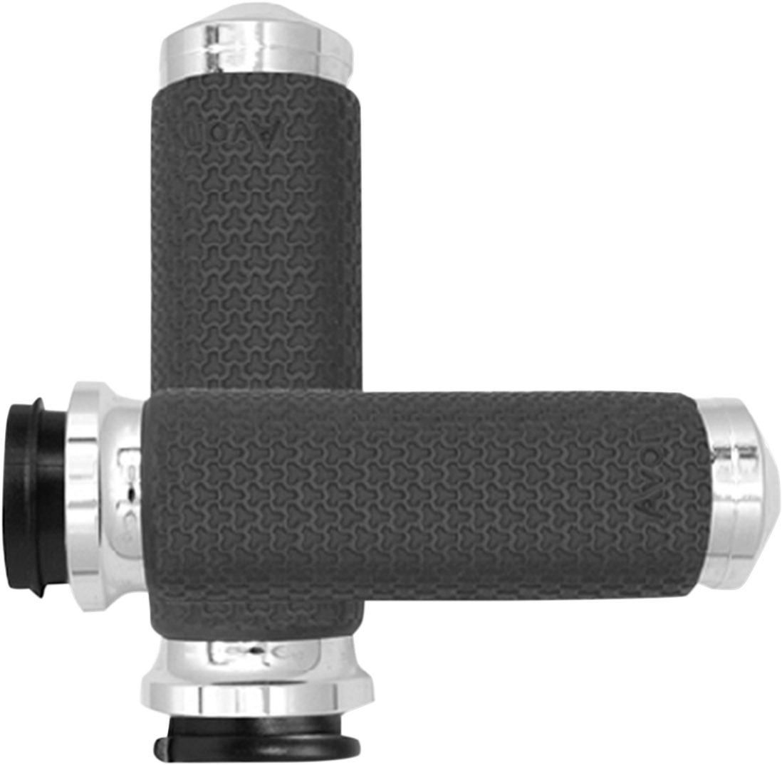 Vibration Dampening Memory Foam Grips - Large - TBW - Chrome