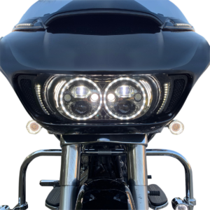 Bullet-Style Dual Front Turn Signal Insert - White - Amber