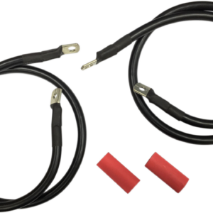 Black Battery Cable Set - '89-'92 FL