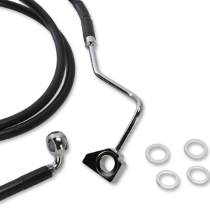 Brake Line - Front (Upper) - Black - +6"