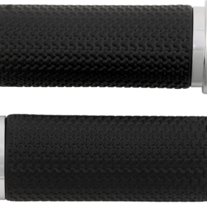 Vibration Dampening Memory Foam Grips - Large - Spike - Chrome