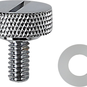 Seat Knob - Slotted - Chrome - 1/4"-20