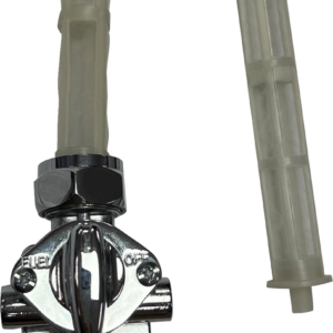 Petcock - Vacuum - Downward Outlet - Chrome