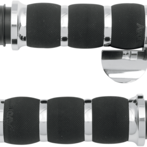 3-Ring Air Cushioned Grips - TBW - Throttle Boss - Chrome