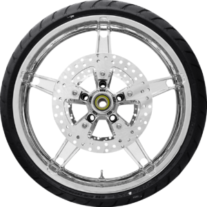 Daytona Front Wheel - Chrome (21") | Rotor (11.8) | Dunlop AE Tire (130/60B21)