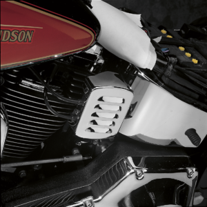 Coil Cover - Louvered - Chrome - Harley Davidson