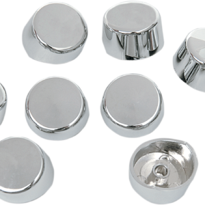 Bolt Covers - Hex - Side Cut - 5/16" - Chrome - 10 Pack