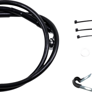 Brake Line - Front - Black - +2" - FXD '00-'05