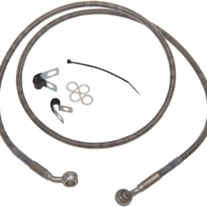 Brake Line - Front - +8" - Stainless Steel - XL