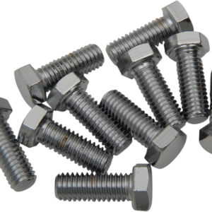 Bolts - Hex-Head - Chrome - 3/8"-16 x 1-1/4"