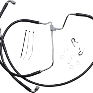 Brake Line - Front - Black - +2"